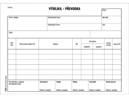 097 výdejka převodka A5