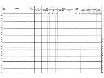 Kniha odeslaných faktur - pro plátce DPH, A4