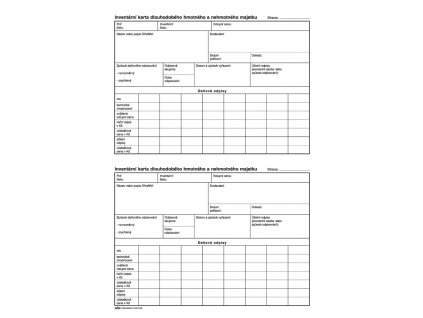 119 Inventární kniha