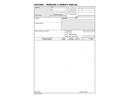 001 Faktura daňový doklad A4