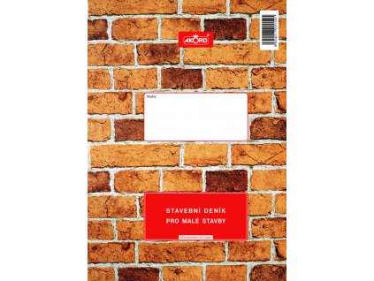 154 Stavební deník pro malé stavby