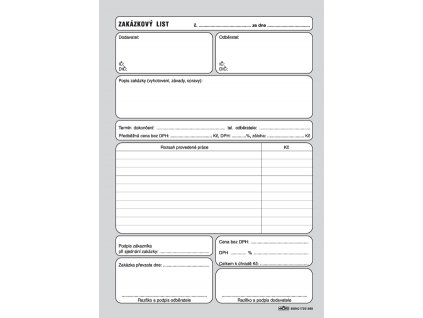 156 zakázk. list