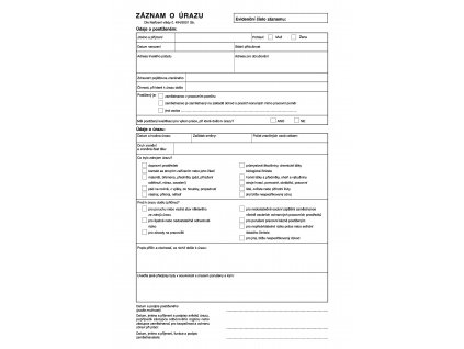 166 Kniha úrazů A4 Stránka 1