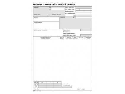 004 Faktura daňový doklad A4