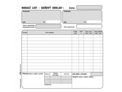 015 Dodací list daň. dokl. 2 3A4