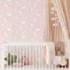 tapeta forest animals pink 5