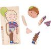 8375 2 vrstvene puzzle lidske telo divka chlapec