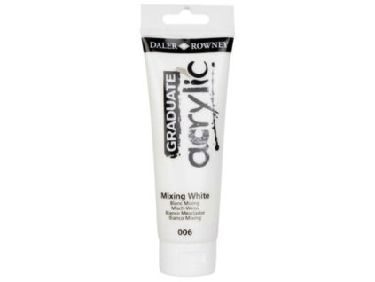 akrylová farba 120ml Daler Rowney Mixing white