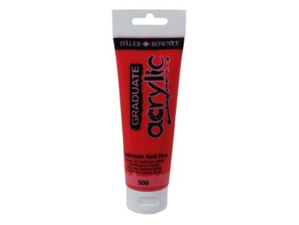 akrylová farba 120ml Daler Rowney Cadmium red HUE