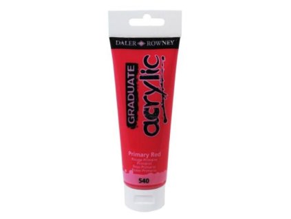 akrylová farba 120ml Daler Rowney Primary red