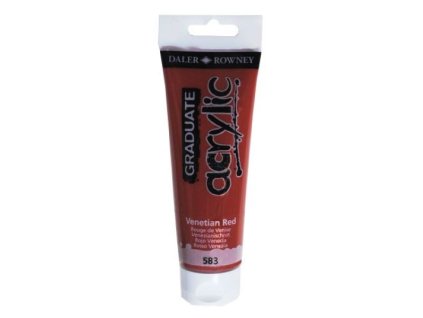 akrylová farba 120ml Daler Rowney Venetian red