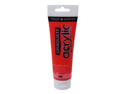 akrylová farba 120ml Daler Rowney Vermiliom HUE