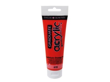 akrylová farba 120ml Daler Rowney Cadmium orange HUE