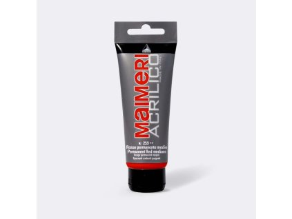 akrylová farba 200 ml MAIMERI ACRILICO permanent red medium