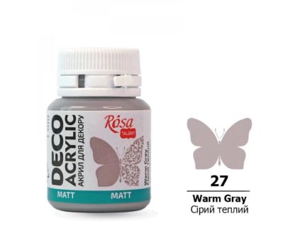 akrylová farba 20 ml ROSA Talent 27 warm gray