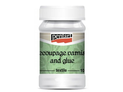 decoupage lepidlo a lak na textil Pentart 100 ml