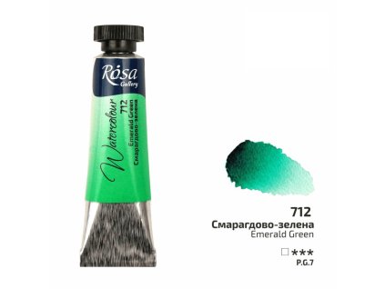 akvarel farba v tube 10 ml ROSA Gallery 712 green emerald