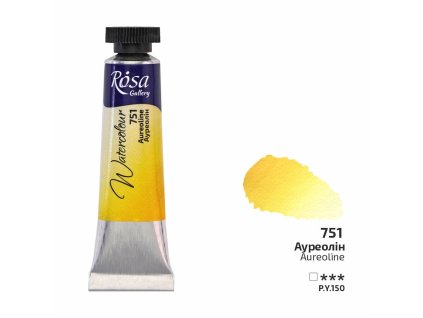 akvarel farba v tube 10 ml ROSA Gallery 751 Aureoline