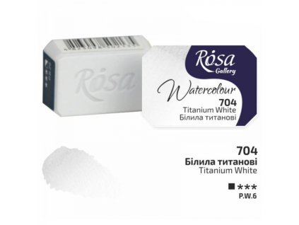 akvarel farba 2,5 ml ROSA Gallery 704 white titanium