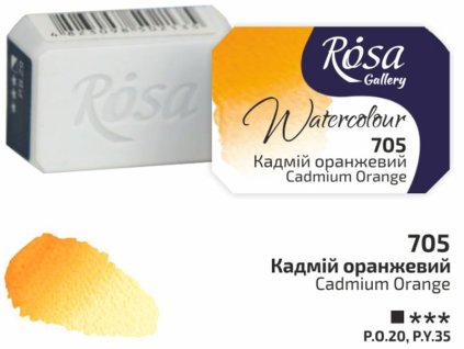 akvarel farba 2,5 ml ROSA Gallery 705 orange cadmium