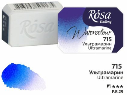 akvarel farba 2,5 ml ROSA Gallery 715 ultramarine