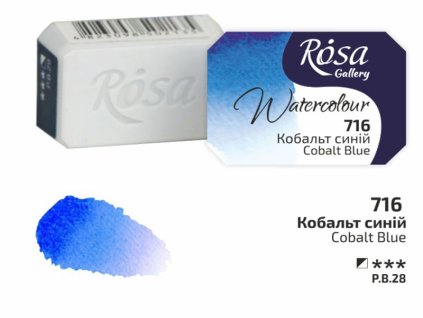 akvarel farba 2,5 ml ROSA Gallery 716 blue cobalt