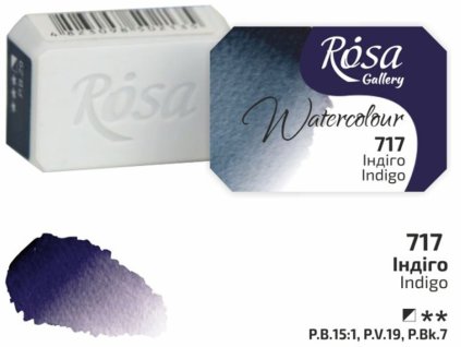 akvarel farba 2,5 ml ROSA Gallery 717 indigo