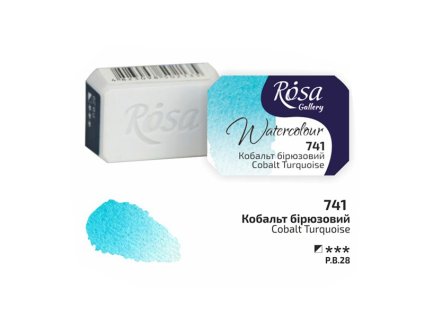akvarel farba 2,5 ml ROSA Gallery 741 cobalt turquoise