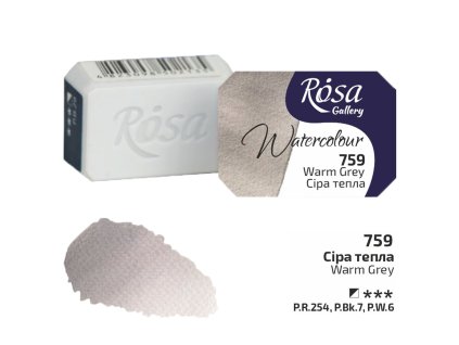 akvarel farba 2,5 ml ROSA Gallery 759 Warm Grey