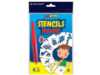 šablóna k fúkacím fixám set K+ pre chlapcov