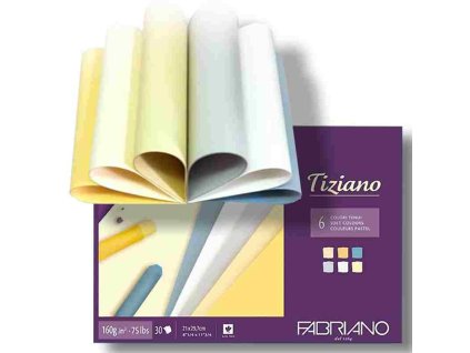 blok pastel TIZIANO A4 160G 30L 6 farieb soft
