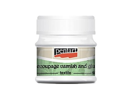 decoupage lepidlo a lak na textil Pentart 50 ml