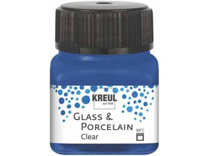 farba na sklo a porcelán 20 ml Kreul Clear 17 dark blue