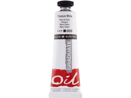 Daler Rowney Graduate olejová farba 38 ml, titanium white