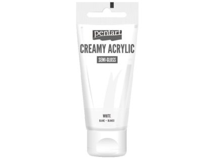 akrylová farba Pentart 60 ml hodvábna biela