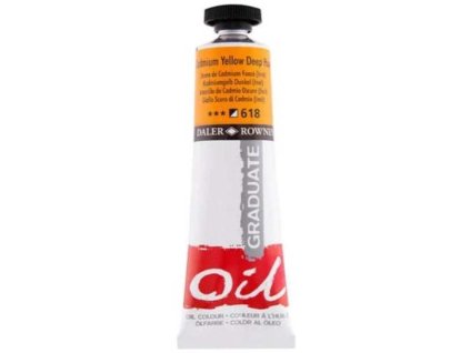 Daler Rowney Graduate olejová farba 38 ml, cadmium yellow deep Hue