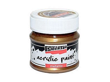 akrylová farba metalická Pentart 50 ml medená antická