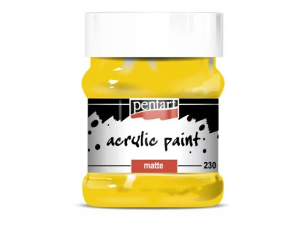 akrylová farba Pentart 230 ml slnečne žltá