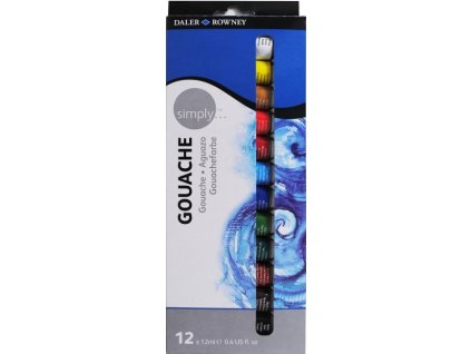 gvašová farba sada 12x12 ml