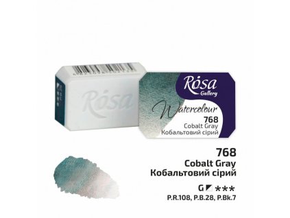 akvarel farba 2,5 ml ROSA Gallery 768 cobalt gray