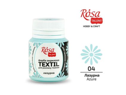 farba na textil 20 ml ROSA Talent 04 azure