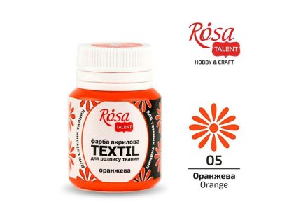 farba na textil 20 ml ROSA Talent 05 orange