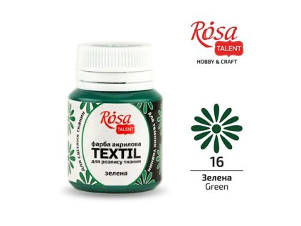 farba na textil 20 ml ROSA Talent 16 green