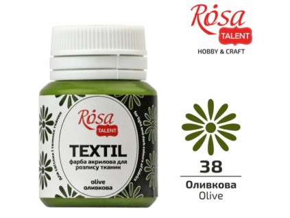 farba na textil 20 ml ROSA Talent 38 olive