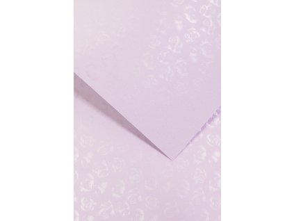 ozdobný kartón A4 220G small roses lila