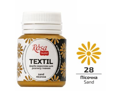 farba na textil 20 ml ROSA Talent 28 sand