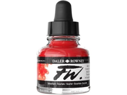 Akrylový atrament DALER ROWNEY 29,5 ml, scarlet