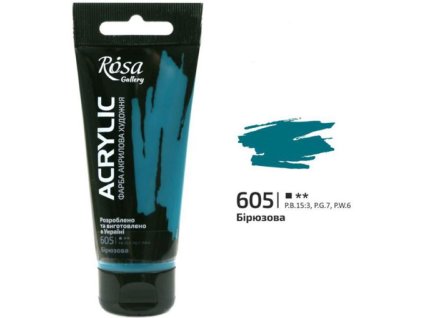 akrylová farba 60 ml ROSA Gallery 605 turquoise