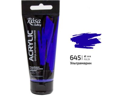 akrylová farba 60 ml ROSA Gallery 645 ultramarine