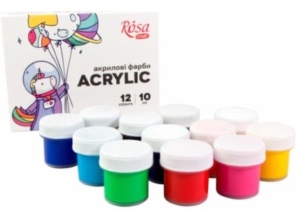akrylová farba set 12x10 ml ROSA Start